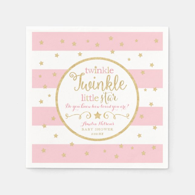 Serviette En Papier Twinkle Twinkle Little Star Party (Devant)
