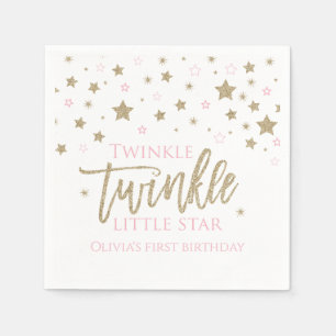 Serviette En Papier Twinkle Twinkle Little Star premier anniversaire N