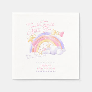 Serviette En Papier Twinkle Twinkle Little Star Rainbow Baby shower