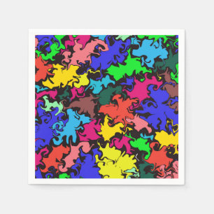 Serviette En Papier Twirl coloré Abstrait / Papier