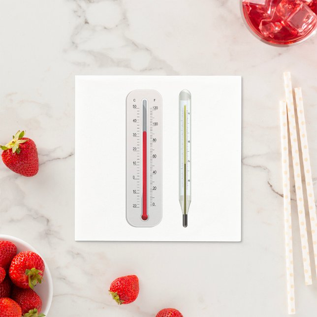 Serviette En Papier Two Thermometers Paper Napkins (Créateur téléchargé)