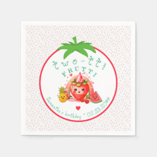 Serviette En Papier TWOTTI Tutti Frutti Fruits d'été Enfants 2e annive