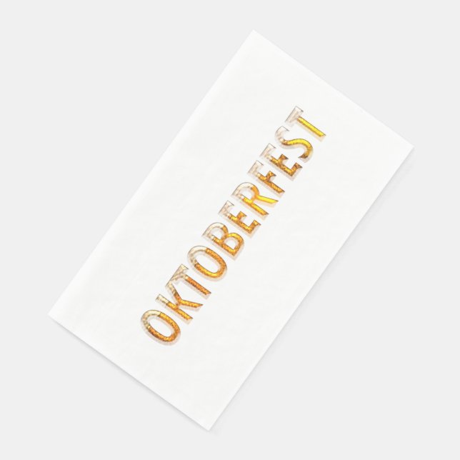 Serviette En Papier Typographie Allemande Fête de la bière Oktoberfest (Coin)