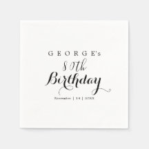 Typographie minimaliste Design d'anniversaire