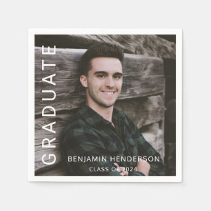 Serviette En Papier Typographie moderne Diplôme en Typographie