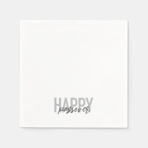 Serviette En Papier Typographie moderne, simple, cool Happy Passover