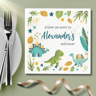 Serviette En Papier Tyrannosaurus Jurassic Party Dinosaur Anniversaire
