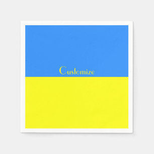 Serviette En Papier Ukraine Drapeau bleu jaune Thunder_Cove