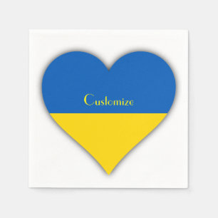 Serviette En Papier Ukraine Drapeau bleu Jaune Thunder_Cove Naples