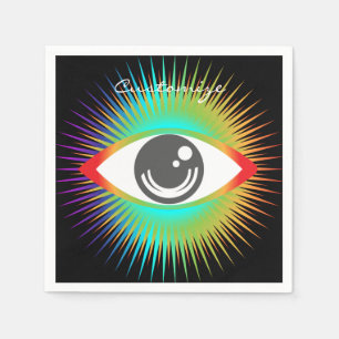 Serviette En Papier Un Alien magnifique, l'oeil tonnerre