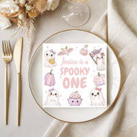 Un Anniversaire éffrayant Napkine mignonne Fantôme