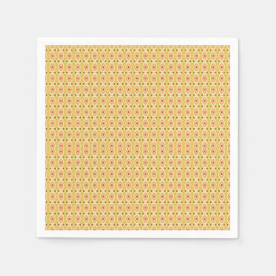 Serviette En Papier un arrière - plan orange et jaune avec cercles