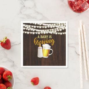 Serviette En Papier Un bébé brasse de la Napkin