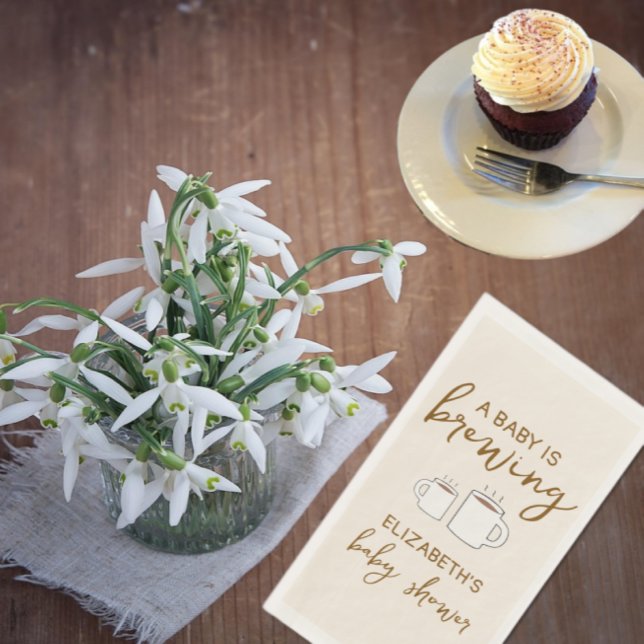 Serviette En Papier Un bébé brasse des serviettes de Baby shower (Créateur téléchargé)