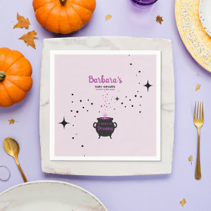Serviette En Papier Un bébé brasse un Baby shower d'Halloween