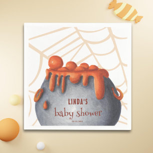 Serviette En Papier Un bébé brasse un Baby shower d'Halloween