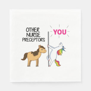 Serviette En Papier Un Cadeau Unicorne Awesome Pour Infirmier Précepte