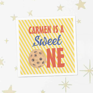 Serviette En Papier Un chocolat doux Cookie Anniversaire Napkin
