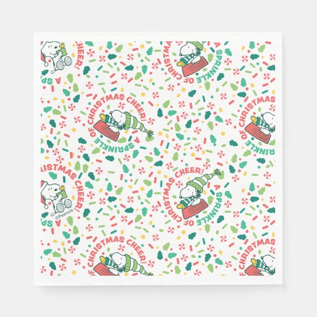 Serviette En Papier Un clin d'oeil à Noël Motif (Devant)