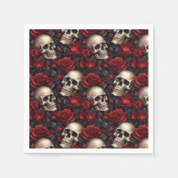 Un crâne et une série Rose 10