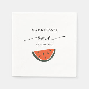 Serviette En Papier Un dans un Melon 1er Anniversaire