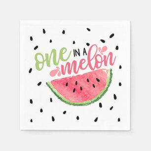 Serviette En Papier Un dans un Melon Anniversaire Napkin