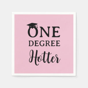 Serviette En Papier Un Degré Hotter Graduation Rose