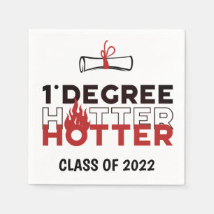 Serviette En Papier Un Degré Plus Chaud Drôle de Remise de Diplômes
