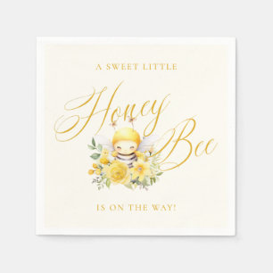 Serviette En Papier Un doux Baby shower d'abeilles au miel