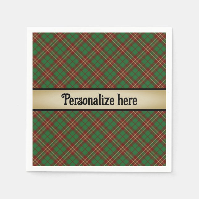 Serviette En Papier Un dram de Wee de Scotch (Devant)