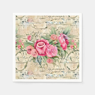 Serviette En Papier Un Ephémère français série 26