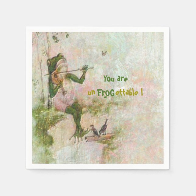 Serviette En Papier Un Frogettable (Devant)