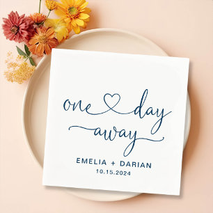 Serviette En Papier Un Jour De Dîner De Répétition Mariage