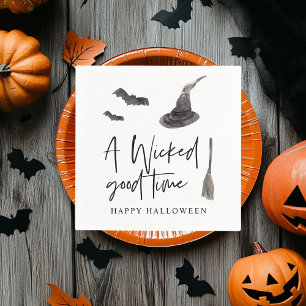 Serviette En Papier Un mauvais moment Bonne Halloween