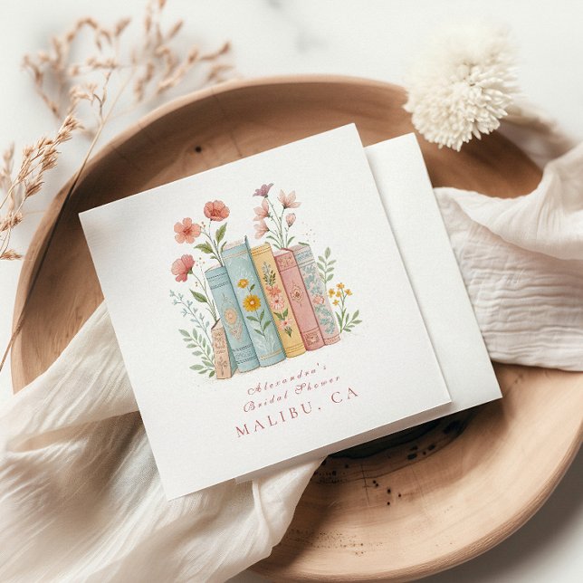 Serviette En Papier Un nouveau chapitre Pastel Book Garden (Créateur téléchargé)