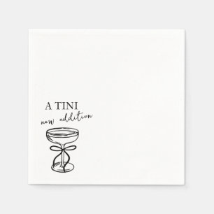 Serviette En Papier Un nouveau martini additionnel dessiné à la main p