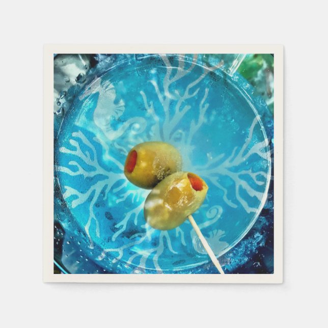 Serviette En Papier Un Olive ou deux ? (Devant)