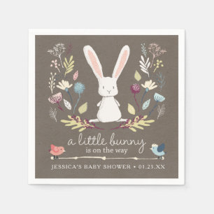 Serviette En Papier Un Petit Baby shower Bunny