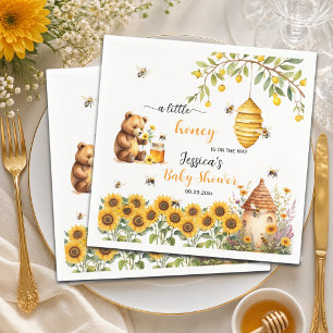 Serviette En Papier Un petit Baby shower d'abeilles au miel