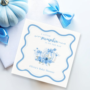 Serviette En Papier Un Petit Baby shower De Cadre De Vague De Bow Citr