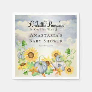 Serviette En Papier Un Petit Citrouille   Baby shower pour garçons Sun