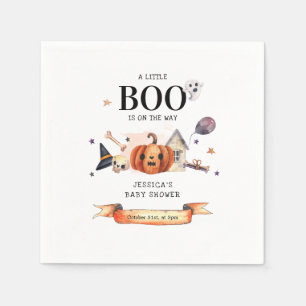 Serviette En Papier Un petit livre sur le chemin Baby shower Halloween