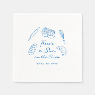 Serviette En Papier Un petit pain dans le Baby shower du pain au four