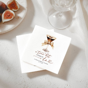 Serviette En Papier Un petit peu plus près du cocktail de fiançailles 