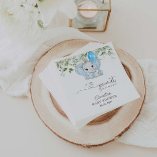 Serviette En Papier Un Peu D'Arachide Se Trouve Sur Le Chemin Du Baby 