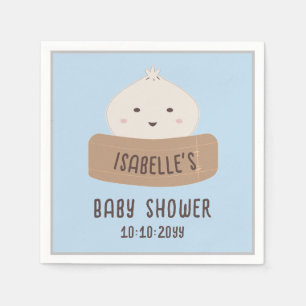Serviette En Papier Un Peu De Brouillard Est En Chemin Baby shower