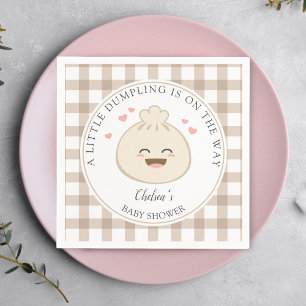 Serviette En Papier Un peu de dumping est sur le chemin Baby shower