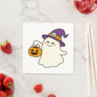 Serviette En Papier Un peu de magie rend chaque Halloween plus mémorab