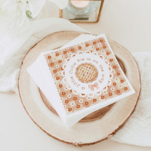 Serviette En Papier Un peu mignon Pie sexe neutre Bow baby shower