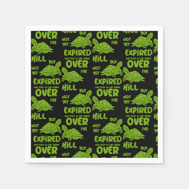 Serviette En Papier Un Pied Dans La Grave (Devant)